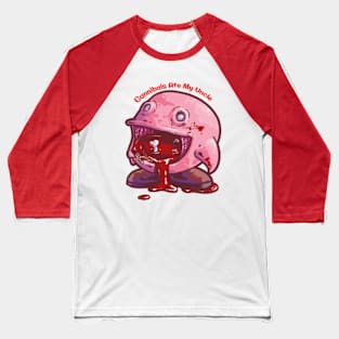 Cannibals Ate My Uncle. Baseball T-Shirt